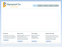 Tablet Screenshot of dyna-pack.com